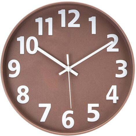 Horloge murale "Perroquet", Ø30x5cm, avec aiguilles marron (pile AA non incluse) (1/2)
