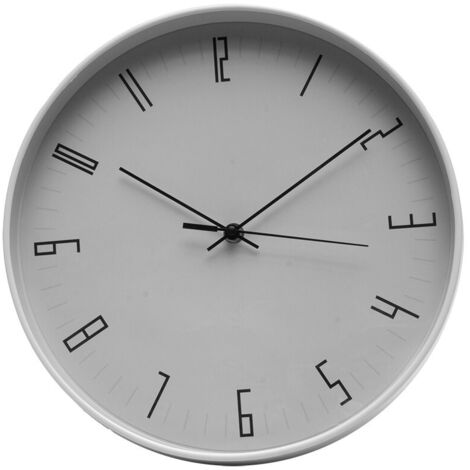 Horloge murale "Lémurien", Ø30x5cm, avec aiguilles grises (pile AA non incluse) (1/2)