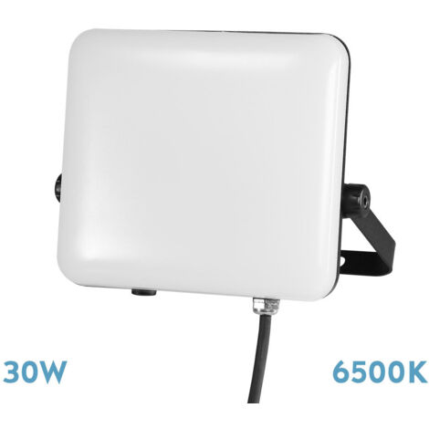Projecteur 30w 6500k blanc/noir 2700lm 90º ip65 13,3x16,5x3,8 cm (1/4)