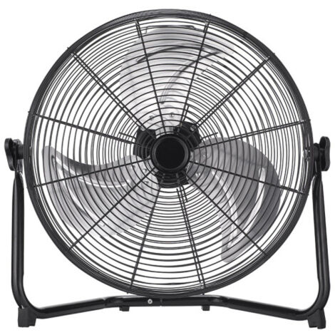FABRILAMP Ventilateur industriel Midas 120w Noir/chrome 55d 3 vitesses, réglable 59x62x22 Cm