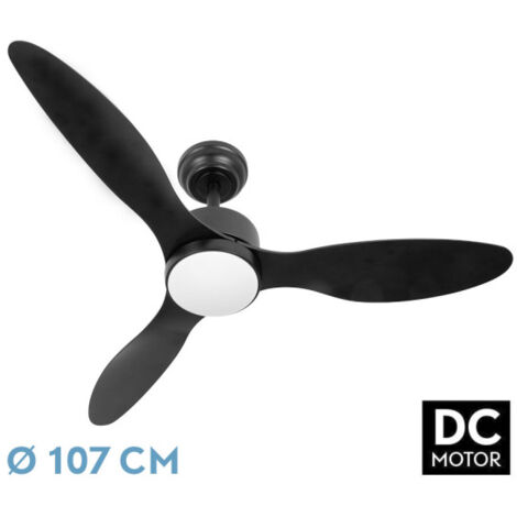 Ventilateur Serpa Noir DC 24W 3 Pales (1/2)