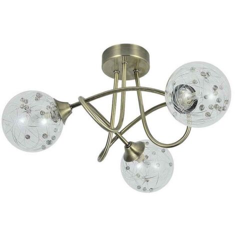Lampe rio de janeiro 3xg9 cuir 21x37x37 cm (1/2)