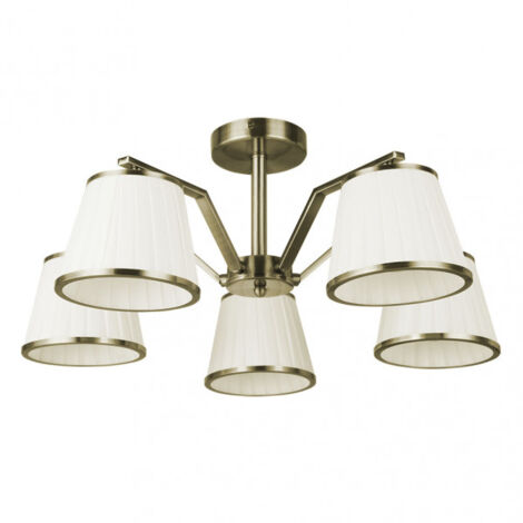 FABRILAMP Lampe avec abat-jour modèle TREBOL cuero 5 l (1/2)
