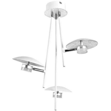 FABRILAMP 153693074  Suspension Cape Town 3l 18w 4000k Blanc/argent 53x39x39 Cm 1440 Lm Dirigeable Et Ajustable (1/5)