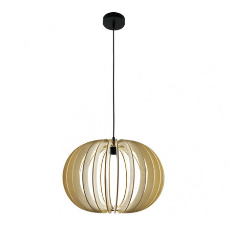 FAB 156594515 Pendentif Orme 1xe27 Bois Naturel Regx45x45 Cm (1/3)