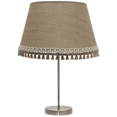 AKUNADECOR - Lampe à poser haute Modèle Ada Cuir/Sable (1/2)
