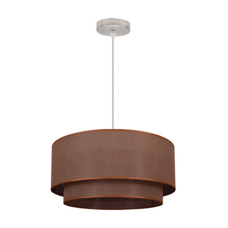 My Lamp - Double suspension 1l. brun/beige Cilind (35/25/reg)