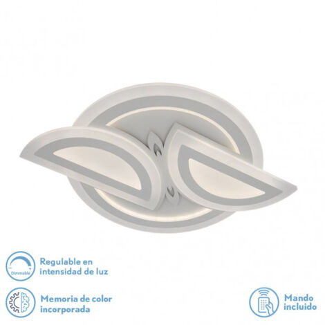 FABRILAMP 172386801 Plafonnier 144w 3000k, 4000k, 6500k Blanc Alhena 5x68x48 cm 19440 Lm Dimmable, Mémoire et Télécommande (1/4)