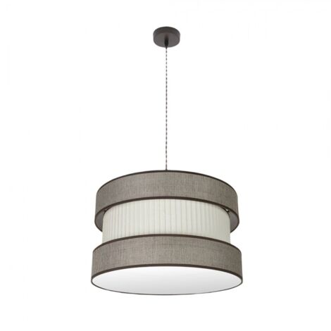 Lampe suspendue brun-beige Modèle Home 2Lights Dimmable FABRILAMP (1/2)