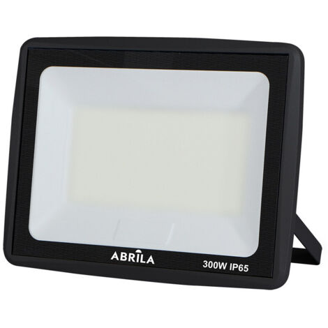 Projecteur "Zircon" (300 W 6500 K 30000 lm) IP65 31 x 41 x 4,7 cm of verre noir et aluminium (1/2)