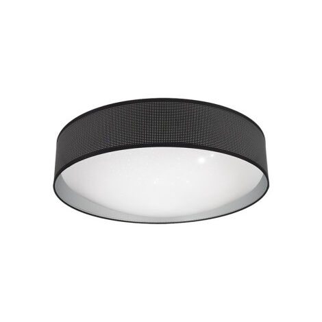 FABRILAMP Plafonnier 72w Anastasia Noir/argent 5616lm 15x49x49 Cm 3000-4000-6500k (1/2)