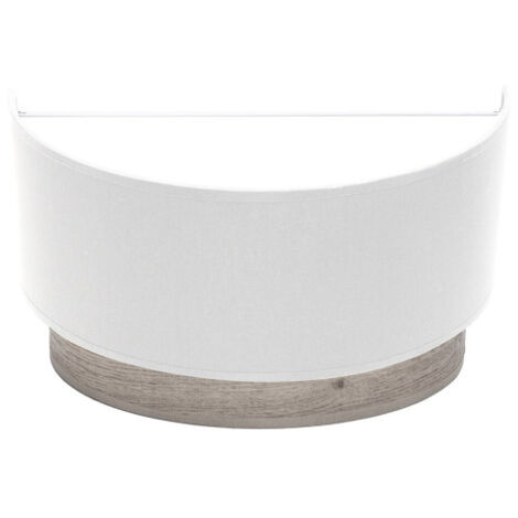 Applique tatiana 1xe27 blanc-bois gris 17x30x15 cm (1/2)