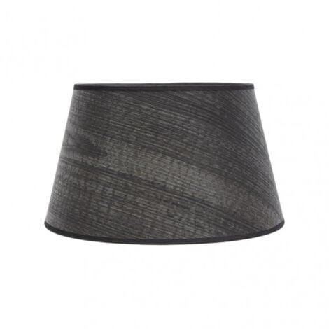 Abat-jour salma e27 noir bois 40dx30dx25h conique ouvert