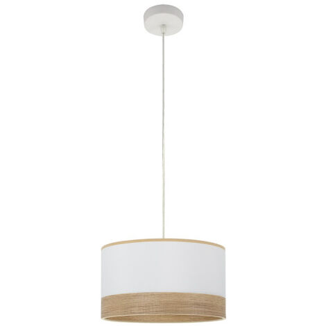 FABRILAMP Pendentif Olga 1xe27 blanc/blanc-mad.clear Regx30x30 Cm (1/2)