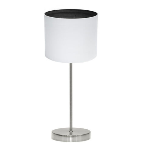Lampe à poser tatiana 1xe14 nickel/blanc-noir-mad.black 42x17x17 cm (1/2)