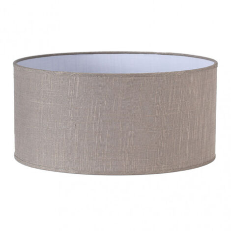 Abat-jour cylindrique happy m10 lin gris 60dx60dx30h