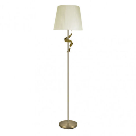 AKUNADECOR Lampe à poser en cuir Baeza avec abat-jour beige
