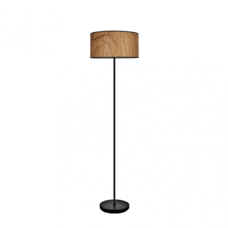 FABRILAMP Floor deLIVING ROOM PERGAMINO avec modèle en métal noir Papiro