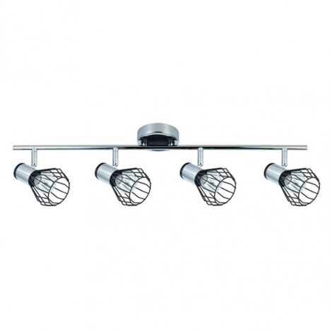 FAB 142294009  Bande Mateo 4xe14 Chrome / noir 15x69,5x8,5 Cm (1/3)
