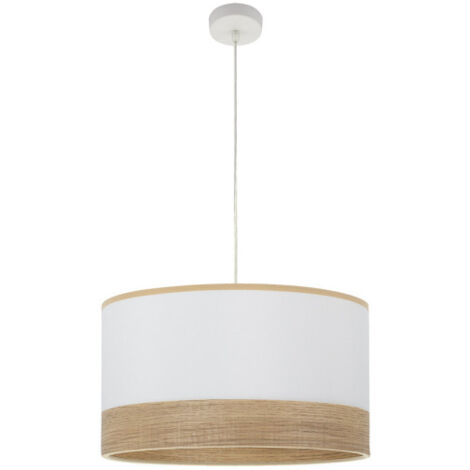 FABRILAMP Pendentif Olga 1xe27 blanc/blanc-mad.clear Regx50x50 Cm (1/2)