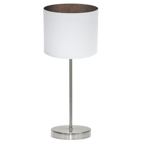 Lampe à poser tatiana 1xe14 nickel/oxyde blanc 42x17x17 cm (1/2)