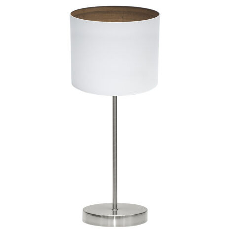 Lampe à poser tatiana 1xe14 nickel/blanc-mad.dark 42x17x17 cm (1/2)