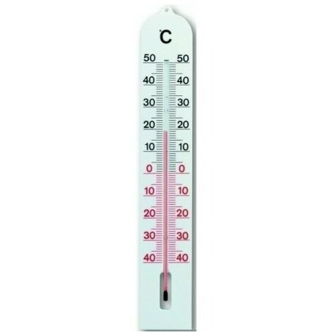 Thermomètre de Indoor Plastic 66x405 mm, mesure précise, design compact, robuste, idéal pour la maison et le bureau. (1/2)