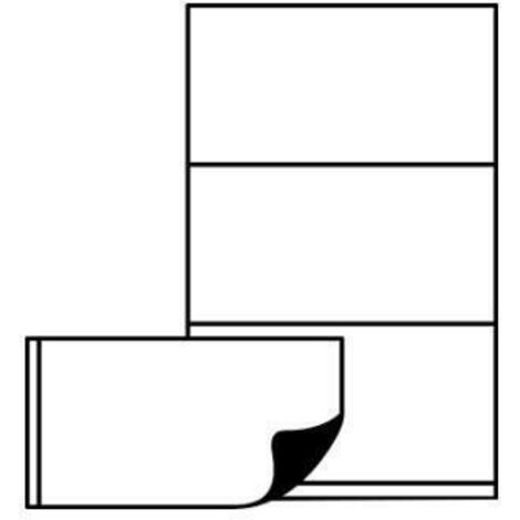 3L 10835 - Porte-étiquette magnétique 55x102 mm, sachet de 3 pièces. (1/4)