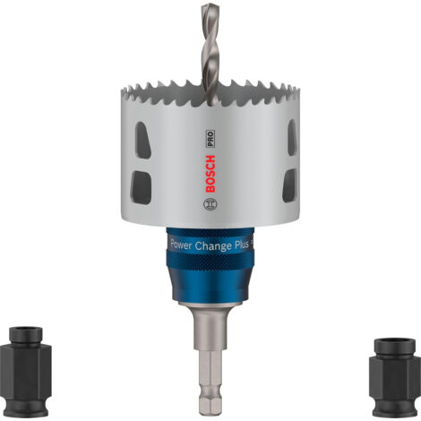 Bosch Lot de 14 scies cloches Pro Multi Material Power Change Plus - Étui soufflé (pour bois tendre, cloison sèche, 19-76 mm, accessoires professionnels pour perceuse/visseuse, perceuse à percussion