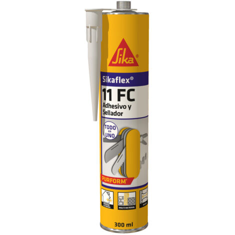 Sika – Mastic monocomposant polyuréthane gris 300 ml – Flexible et élastique – Pour joints verticaux et horizontaux – Résistance aux intempéries (1/6)