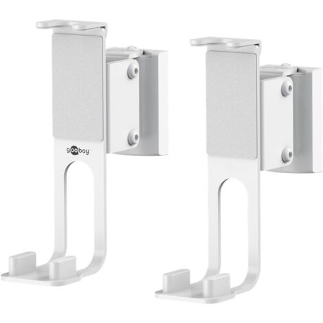 Support Mural pour Haut-Parleurs One Sound Flex, blanc, 2 pièces, compatibles avec le Sonos One et le Sonos One SL, support de haut-parleur sûr et entièrement flexible. (1/5)
