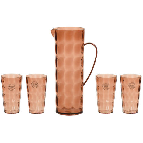 Set ofbottle and 100% recycled glasses for outdoor and indoor 827049 (1/2)