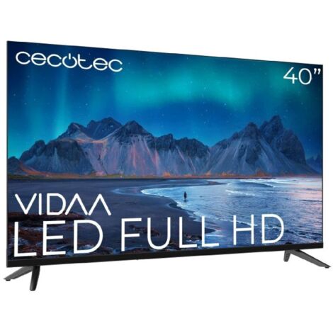 Cecotec – Téléviseur LED 40" Full HD – Dolby Audio, Wi-Fi, 3 HDMI, 2 USB, Processeur Cortex A53 – Syntoniseur DVB-T/T2/C/S/S2