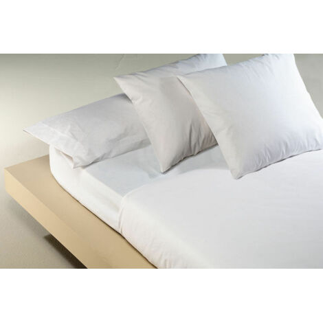 Drap Plat 1 Place Maxi - 160x290 Cm - 100% Coton Blanc - Pour Lit Simple Ou Superposé - 8