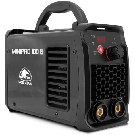 STAYER Matériel de soudage « Inverter Mini Pro 100 » (100A 230V) 27x17x12cm couleur noir (1/2)
