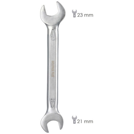 DURATECH Lot De 17 Clés Mixtes Chromées Mat 6-22mm - Acier Chrome Vanadium DIN 3113 Avec Sac Roulé