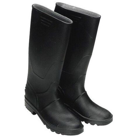 Bottes Hautes en Caoutchouc Noir Nº 41 (Paire)