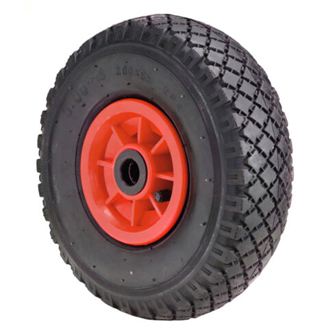 Roue chariot sacs pneumatique, jante plastique 20 mm