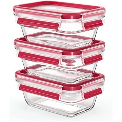 Set boîtes hermétiques emsa bleu verre 0,45 litre (1/5)