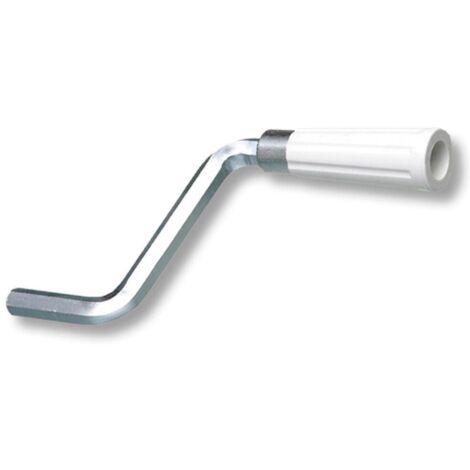 Manivelle pour volet roulant courte blanche (1/4)