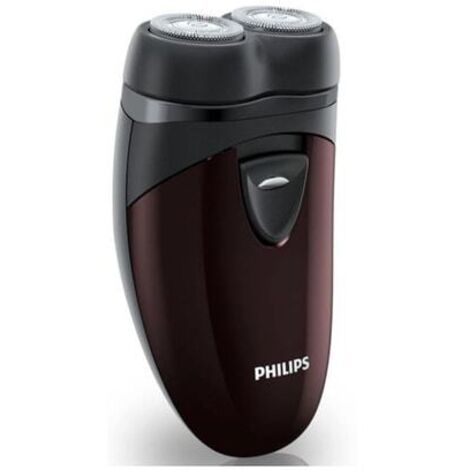 Philips – Rasoir électrique homme 2 têtes rotatives – Système CloseCut – Sans fil avec 2 piles AA – Rasage confortable et précis - pq206