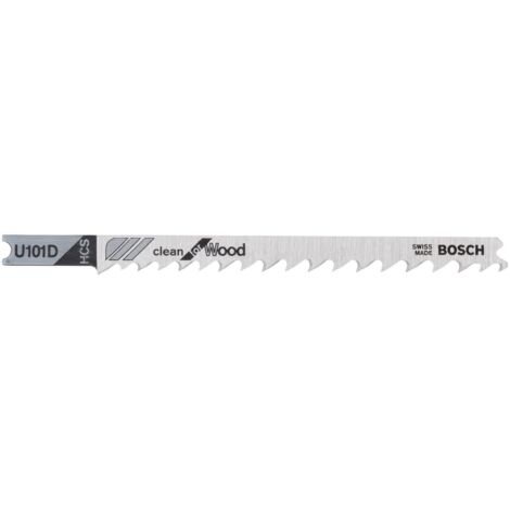 Bosch 3x lame de scie sauteuse U 101 D Clean for Wood - 2608637723