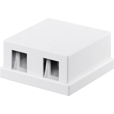 Goobay 79816 Keystone afscherming voor CAT, SAT, LAN, HDMI, USB-module, bescherming, afdekking, blinde afdekking, afdekking, cover, 4-pack, wit