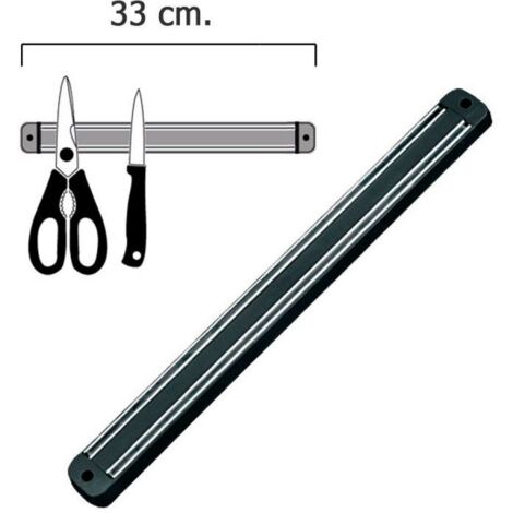 Wolfpack – Barre aimantée 33 cm pour outils – Fixation par vis – Accroche sécurisée pour couteaux – Usage domestique uniquement