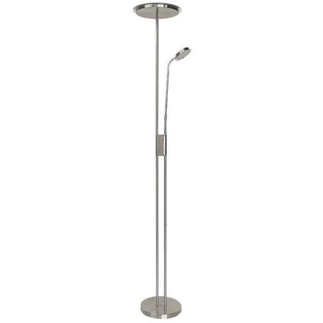 Floor de living room antares 20w+7w 4000k w / nickel reader 183x25x25 cm tactile w / dimmer &amp memory