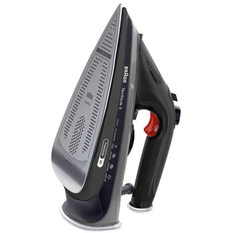 Braun TexStyle 1 SI1050BL – Fer à Repasser Vapeur Puissant 2000W, Semelle SuperCeramic, Coup De Vapeur 120 G/min, Bleu