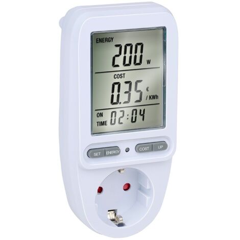 Grundig Compteur de électricité pour prise - Compteur de courant pour économiser de coûts - Compteur de coûts de énergie max. 3680 W - Compteur de consommation de énergie avec écran LCD (1/5)