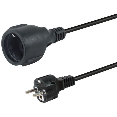 Equip 112181 cable de transmission Black 3 m CEE7/7 CEE7/3 (1/5)