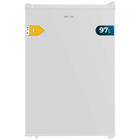 Cecotec Congélateur vertical de table 97 L Bolero CoolMarket TF 97 White, Classe énergétique E, Design compact, Porte réversible, 3 tiroirs, Dimensions 55,1 x 57,5 x 83,5 cm, Couleur White