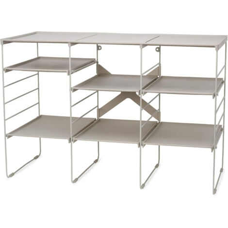 Grand rack à chaussures Level™ Plus by Joseph, pour le rangement des of chaussures, étagères réglables, matériau robuste, design élégant Ecru, assemblage facile. (1/5)
